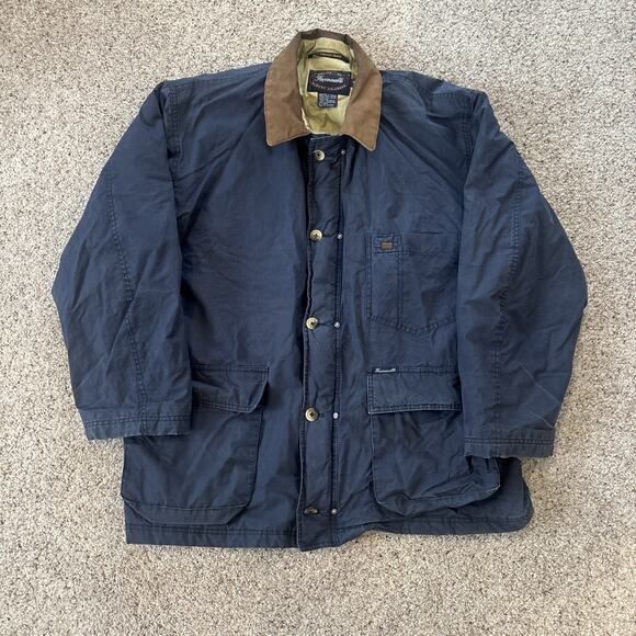 Faconnable Men's Jacket Size Medium Full Zip Navy Blue - Picture 1 of 9